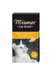 Miamor Kedi Ödül Maması Cream Multi Vitamin 6x15gr - 1