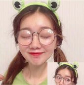 Taç Kurbağa Göz 1 Adet Yeşil Kadın Kız Saç Toka Aksesuar Hediye Takı - 2