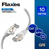 FLAXES FNK-710G 10m CAT 7 S/FTP PATCH KABLOSU,GRİ thumbnail 1
