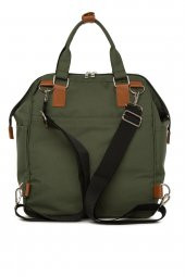 Bagmori Haki Baby Bag Baskılı Cepli Anne Bebek Bakım Sırt Çantası - 4