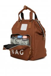 Bagmori Taba Baby Bag Baskılı Cepli Anne Bebek Bakım Sırt Çantası - 2