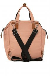 Bagmori Pudra Baby Bag Baskılı Cepli Anne Bebek Bakım Sırt Çantası - 4