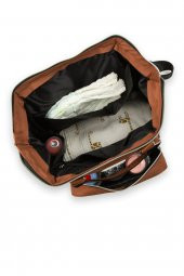 Bagmori Taba Baby Bag Baskılı Cepli Anne Bebek Bakım Sırt Çantası - 5