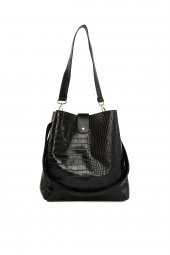 Bagmori Siyah Aksesuarlı Biritli Çanta thumbnail 3