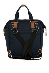 Bagmori Lacivert Baby Bag Baskılı Cepli Anne Bebek Bakım Sırt Çantası - 4