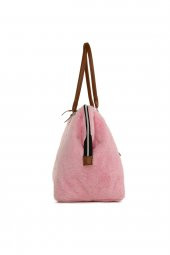 Bagmori Pembe Baby Bag Nakışlı Peluş Anne Bebek Çantası - 3