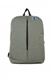 Bagmori Gri Dikiş Detaylı Sırt Laptop Çantası - 1