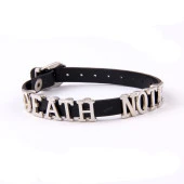 Siyah Death Note Anime Suni Deri 21 cm Ayarlanabilir Bileklik - 1