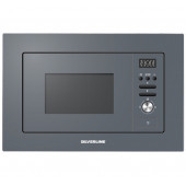 Silverline MW9018S02 Gri cam ankastre mikrodalga - 1