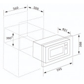 Silverline MW9018S02 Gri cam ankastre mikrodalga - 3