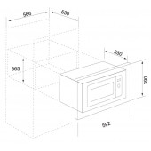 Silverline MW9033R02 Bordo retro ankastre mikrodalga - 3