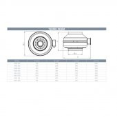 Kayıtes Rad 200 Yuvarlak Kanal Tipi Radyal Fan 200mm 1000 m3/h dBA 52 Kayıtes 2675 Devir Havalandırma Fanı AGMair Agm - 2
