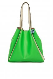 Bagmori Yeşil Askı Şeritli Büyük Tote Çanta - 1