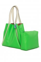 Bagmori Yeşil Askı Şeritli Büyük Tote Çanta - 2