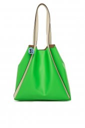 Bagmori Yeşil Askı Şeritli Büyük Tote Çanta - 3