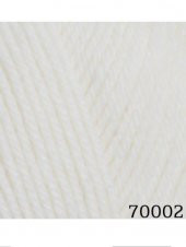 Himalaya Everyday Yün El Örgü İpi 5 ADET 70002 Krem Hırka Yelek Ceket Kazak İpi - 1