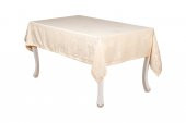 Finezza Raya Lüx Jakar Bambu Kumaş Bej Masa Örtüsü  Dikdörtgen 160x320 cm - 1100 - 4
