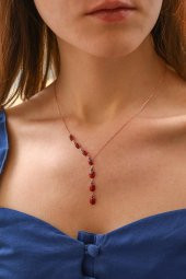 925 Ayar Mineli Uğur Böceği Tasarım Kolye - 2