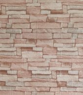 Renkli Duvarlar Taş Desen Kendinden Yapışkanlı Duvar Paneli Duvar Kağıdı Nw106 thumbnail 1