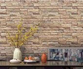 Renkli Duvarlar Taş Desen Kendinden Yapışkanlı Duvar Paneli Duvar Kağıdı Nw106 thumbnail 4