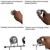 Tek Kancalı Krom Havluluk Vantuzlu Banyo Tuvalet Havlu Askılık - 3