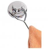 Tek Kancalı Krom Havluluk Vantuzlu Banyo Tuvalet Havlu Askılık - 1