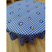 Hayat Home 130X180 Mavi Nazar Boncuk desenli Dertsiz Masa örtüsü - 3