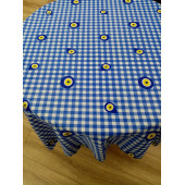 Hayat Home 130X180 Mavi Nazar Boncuk desenli Dertsiz Masa örtüsü - 1