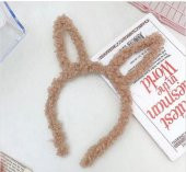 Tavşan Kulak Kahverengi Taç Kadın Kız Saç Toka - 1