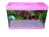 Girist Pet Renkli Büyük Akvaryum 50 cm Pembe - 1
