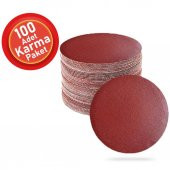 100 Adet Cırt Zımpara Spiral Avuç İçi Taşlama 115 mm Harman Paket - 1