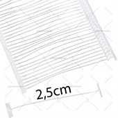 ŞEFFAF Standart 25milimetre /2,5cm Etiketleme KILÇIĞI (1000 adet) - 1
