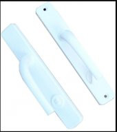 2 TAKIM - 2 KAPILIK PVC Banyo Kapısı Alüminyum WC Kapı Kolu - 1