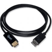 Qport Q-Dph Display Port(M) To HDMI(M) 1.8 Mt Kablo Dönüştürücü - 2