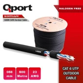 QPort Q-CATFLASH LSZH 500m Yüks.Hız CAT6 UTP Outdoor Yanmaz Kablo - 2