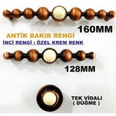 160 MM Antik Bakır - Krem İnci Çekmece Dolap Mobilya Kulpu - 1