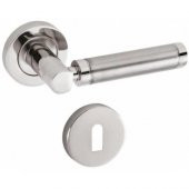 Sofuoğlu Lemis Nikel Saten WC Banyo Kapısı Kolu Yuvarlak Rozetli - 1