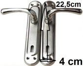 2 Takım-2 Kapılık Oda- İç Kapı Kumru Nikel Saten Kapı Kolu Kulpu + Vida - 2