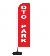Reklamediyoruz Otopark yazan Yelken Bayrak - 1