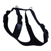 Doggie Havalı Dokuma Köpek Göğüs Tasması L 2x55-65cm Siyah thumbnail 1