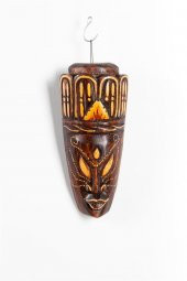 Dekoratif Ağaç Mask 20 cm Duvar Dekoru thumbnail 4