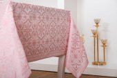 Finezza Sare Lüx Jakar  Kumaş Pudra Masa Örtüsü  Dikdörtgen 160x320 cm - 1111 - 5