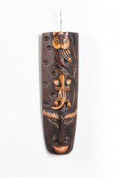 Dekoratif Ağaç Mask 30 cm Duvar Dekoru - 5