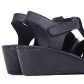 Ghattix 12 Hakiki Deri Yumuşak Kadın Sandalet - 4