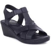 Ghattix 12 Hakiki Deri Yumuşak Kadın Sandalet - 1