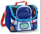 Coral High Mavi Astronot Baskılı Okul Çantası ve Beslenme Çantası Seti - Erkek Çocuk - USB Soketli thumbnail 3