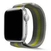 Apple Watch 44mm KRD-40 Tel Örgü İşlemeli Metal Kordon - 8