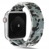 Apple Watch 44mm KRD-40 Tel Örgü İşlemeli Metal Kordon - 5