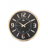 Eastar Rose Metal Çerçeveli Bombe Camlı İthal Sessiz Mk Kabartma Rakamlı Duvar Saati E2775 SB - 1
