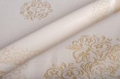 Finezza Viyana Lüx Jakar  Kumaş Bej Masa Örtüsü Dikdörtgen 160x320 cm - 1113 - 2